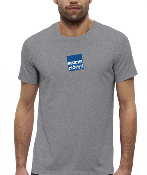 stormriderz tshirt logo men grey